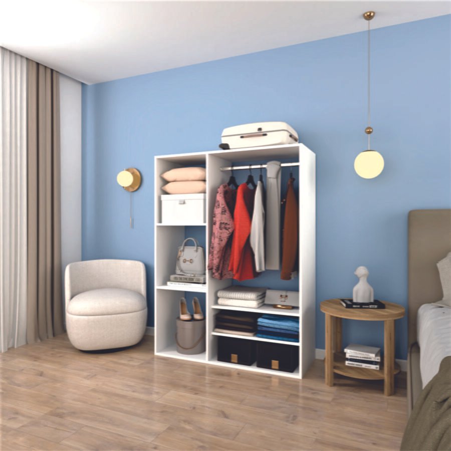 Closet Hogar CTB01 120cm Blanco