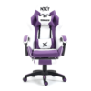 Silla gamer NXT Modelo COMICS Pro tapiz cuero PU, máx. 200 kg, inclinación 155°, diseño Galaxy