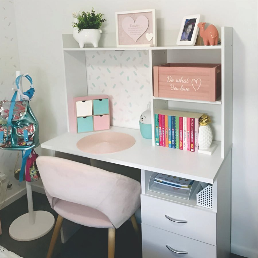 Escritorio de Casa MB01 125 cm Blanco