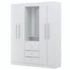 Ropero Casa RPXB01 blanco 159 cm