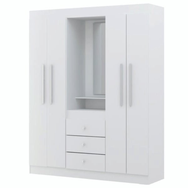 Ropero Casa RPXB01 blanco 159 cm