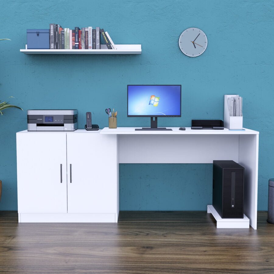 Escritorio Oficina ZB01 188cm Blanco
