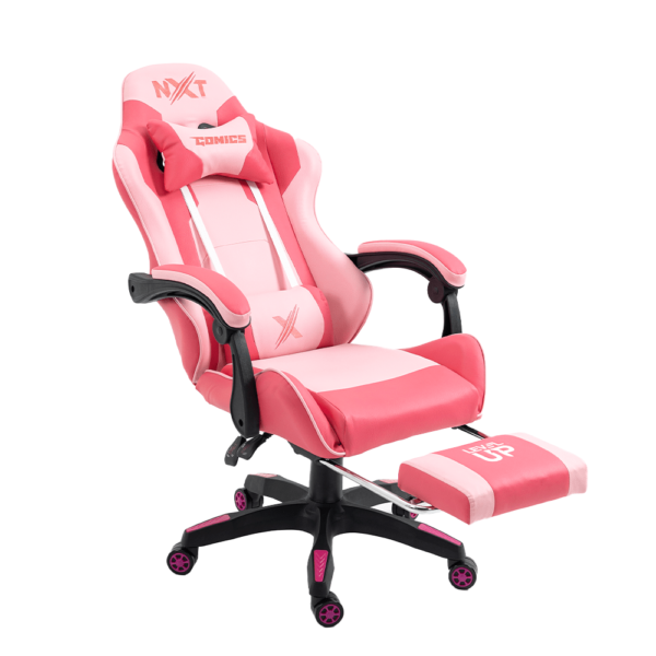 Silla gamer NXT Modelo COMICS Pro tapiz cuero PU, máx. 200 kg, inclinación 155°, diseño Sweet