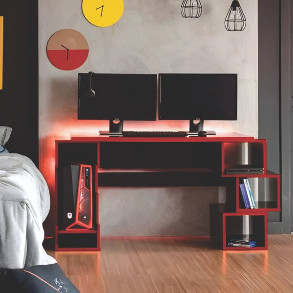 Escritorio Gamer TSN01 140cm Negro