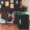 Escritorio Gamer TSN02 140cm Negro