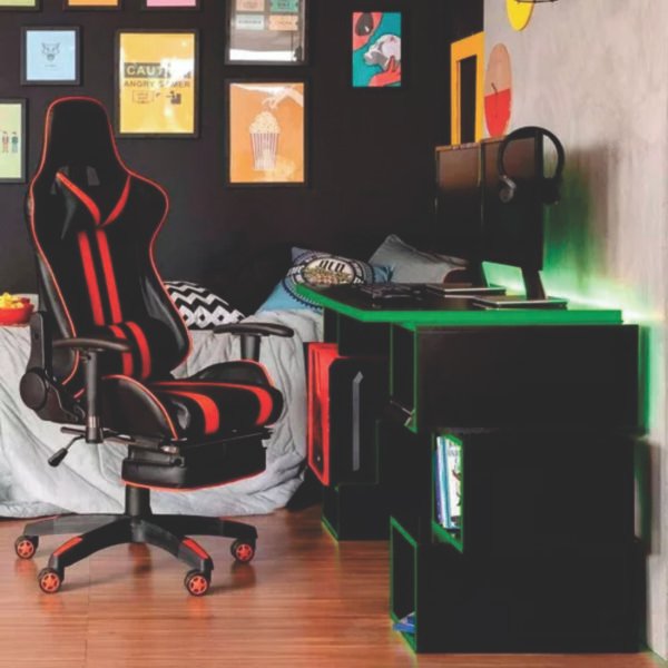 Escritorio Gamer TSN02 140cm Negro