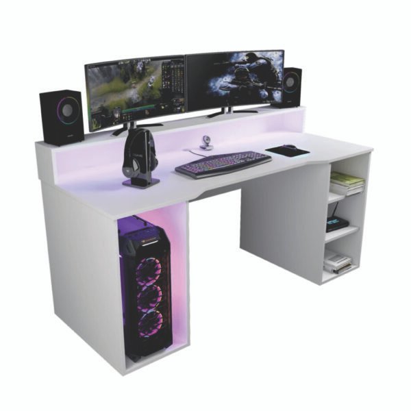 Escritorio Gamer EB01 150cm Blanco