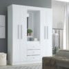 Ropero Casa RPXB01 blanco 159 cm