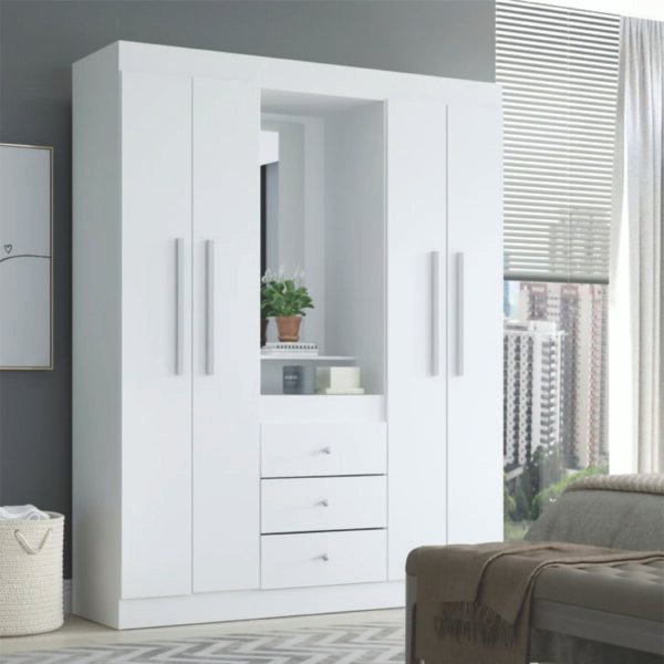 Ropero Casa RPXB01 blanco 159 cm