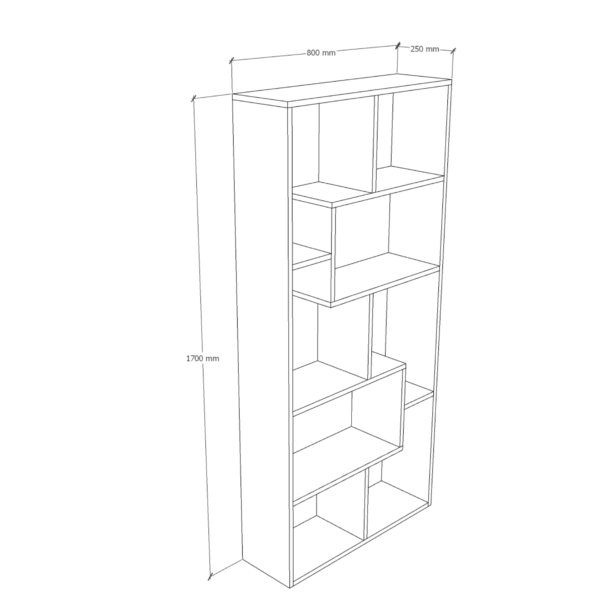 Estante ETB01 170cm Blanco