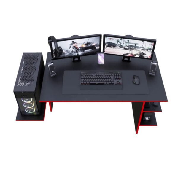 Escritorio Gamer BAN02 136cm Negro