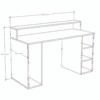 Escritorio Gamer EB01 150cm Blanco