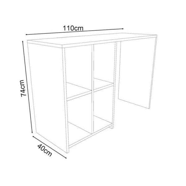 Escritorio Oficina NICB01 110cm Blanco