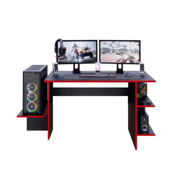 Escritorio Gamer BAN02 136cm Negro