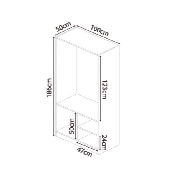 Closet Hogar CRB01 100cm Blanco
