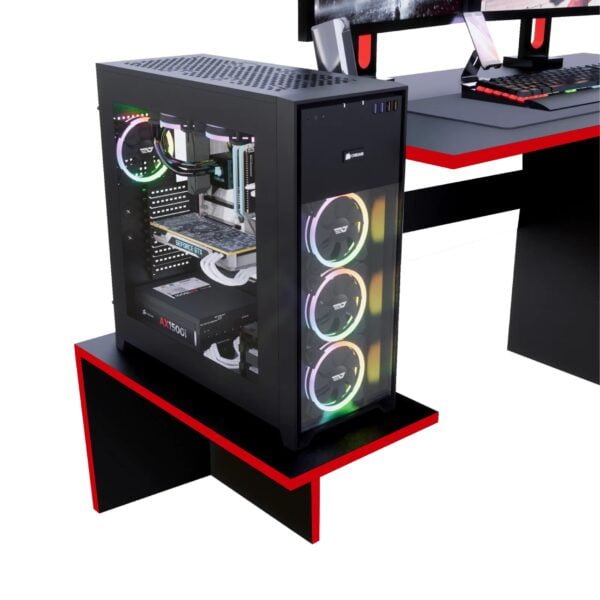 Escritorio Gamer BAN02 136cm Negro