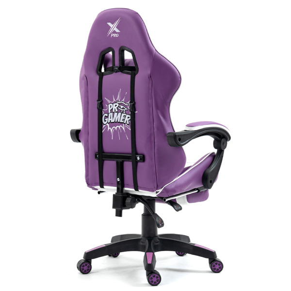 Silla gamer NXT Modelo COMICS Pro tapiz cuero PU, máx. 200 kg, inclinación 155°, diseño Galaxy