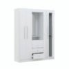 Ropero Casa RPXB01 blanco 159 cm