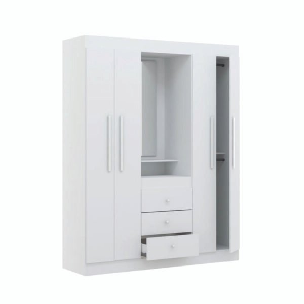 Ropero Casa RPXB01 blanco 159 cm