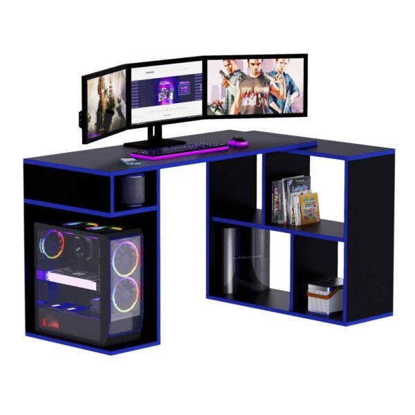 Escritorio Gamer LGN04 133 X 80 Cm Negro