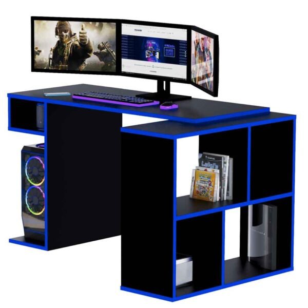 Escritorio Gamer LGN04 133 X 80 Cm Negro