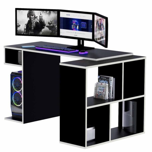 Escritorio Gamer LGN05 133 X 80 Cm Negro