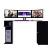 Escritorio Gamer LGN02 133 X 80 Cm Negro