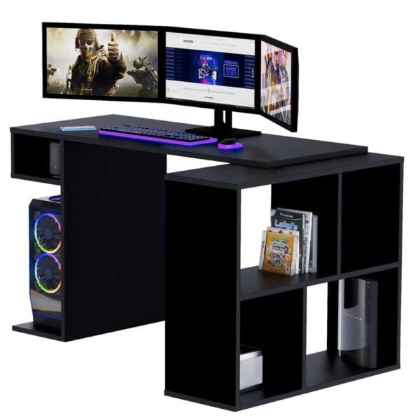 Escritorio Gamer LGN02 133 X 80 Cm Negro