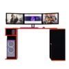 Escritorio Gamer LGN01 133 x 80 cm Negro