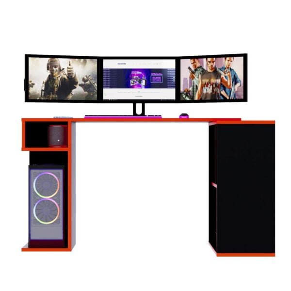 Escritorio Gamer LGN01 133 x 80 cm Negro