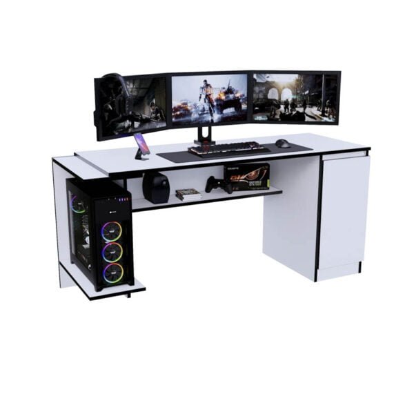 Escritorio Gamer CAB02 140 cm Blanco