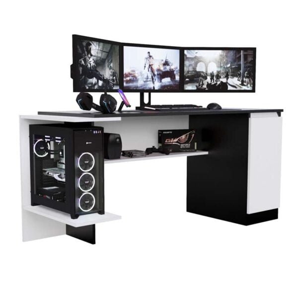 Escritorio Gamer CABI01 140 cm Bicolor