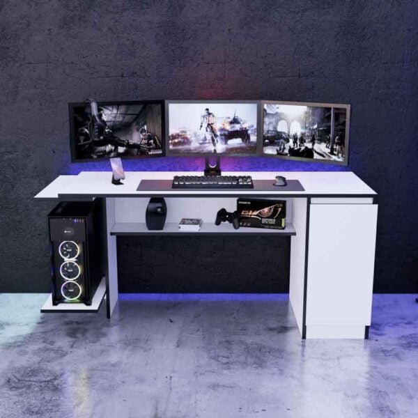 Escritorio Gamer CAB02 140 cm Blanco