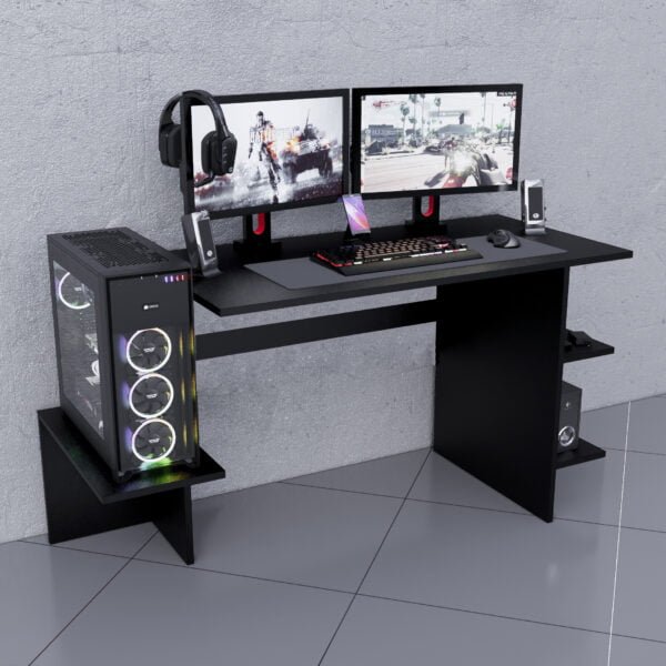 Escritorio Gamer BAN01 136cm Negro