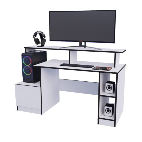 Escritorio Gamer FUB01 150cm Blanco