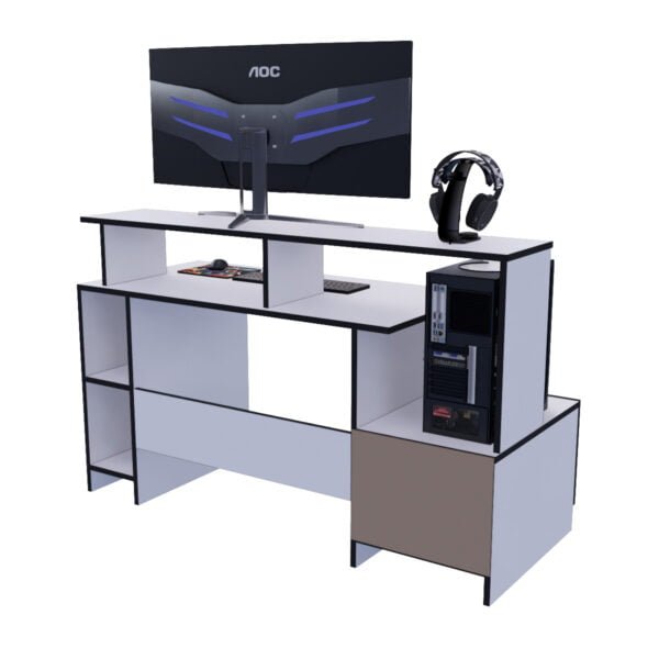 Escritorio Gamer FUB01 150cm Blanco