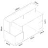 Escritorio Gamer FUB01 150cm Blanco