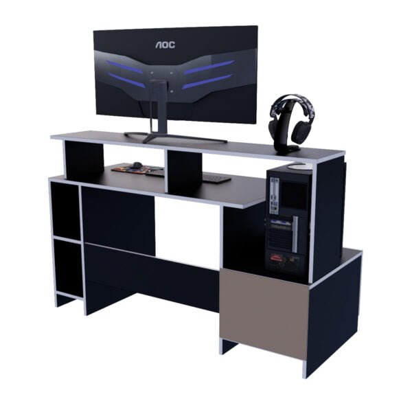 Escritorio Gamer FUN01 150cm Negro