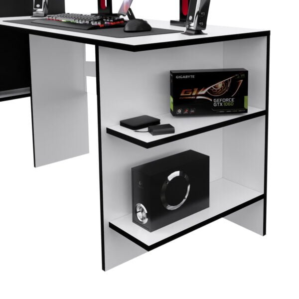 Escritorio Gamer BAB01 136cm Blanco