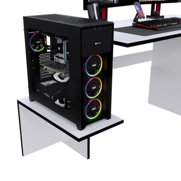 Escritorio Gamer BAB01 136cm Blanco