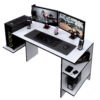 Escritorio Gamer BAB01 136cm Blanco