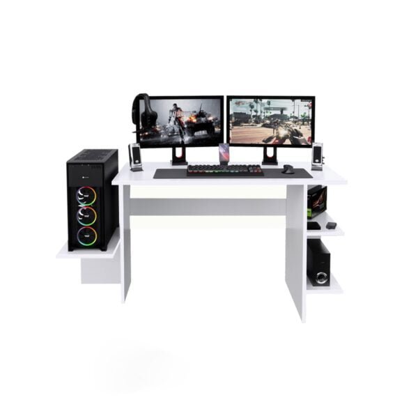 Escritorio Gamer BAB02 136cm Blanco