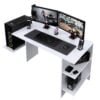 Escritorio Gamer BAB02 136cm Blanco