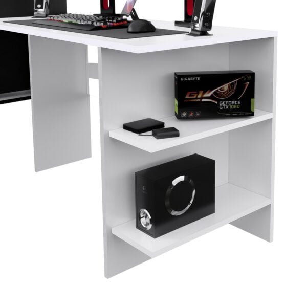 Escritorio Gamer BAB02 136cm Blanco