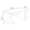 Escritorio Gamer CAB02 140 cm Blanco