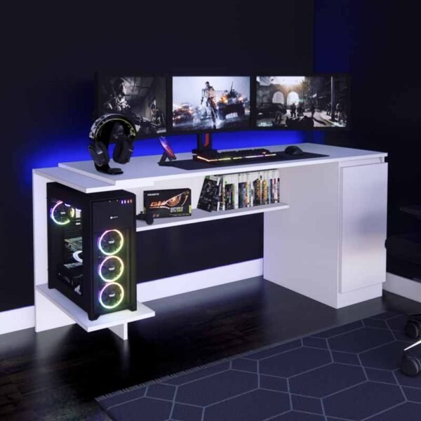 Escritorio Gamer CAB01 140 cm Blanco