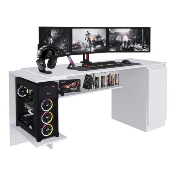 Escritorio Gamer CAB01 140 cm Blanco