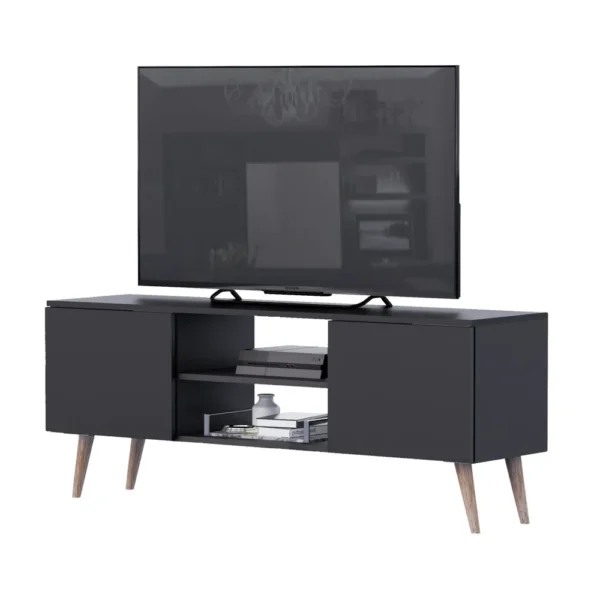 Centro de TV CRN01 Negro 150 cm