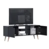 Centro de TV CRN01 Negro 150 cm