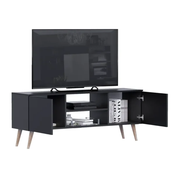 Centro de TV CRN01 Negro 150 cm